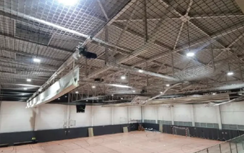 Instalación de ILUMINACION LED en los espacios de mayor consumo y ocupación, como son el frontón y la pista polideportiva de GALARKIDE.